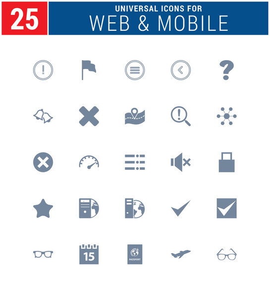 универсальный набор веб-иконок