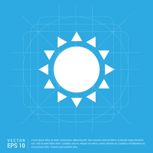 Tiempo sol icono logo — Vector de stock