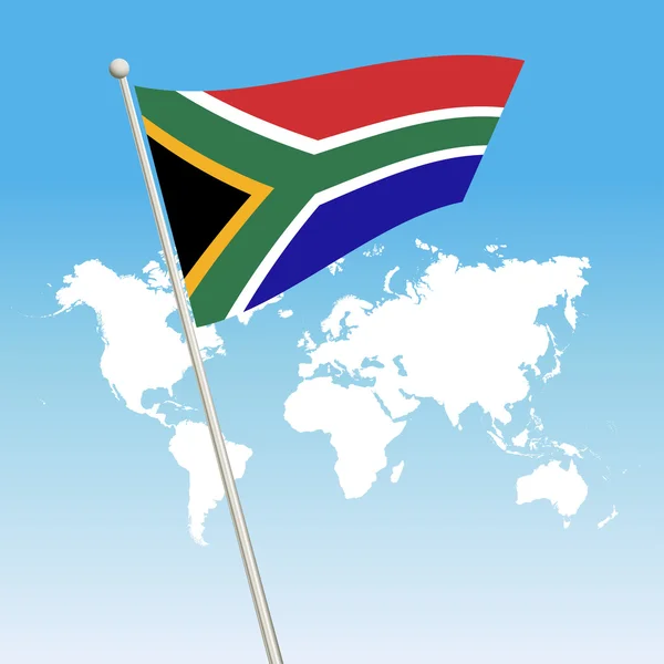 África do Sul símbolo da bandeira — Vetor de Stock