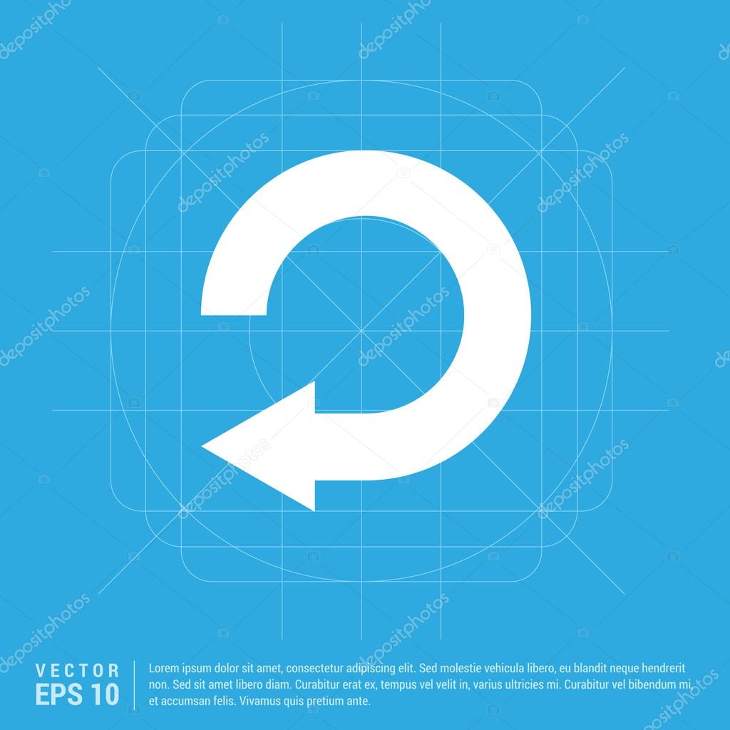 Reload arrow icon. vector illustration