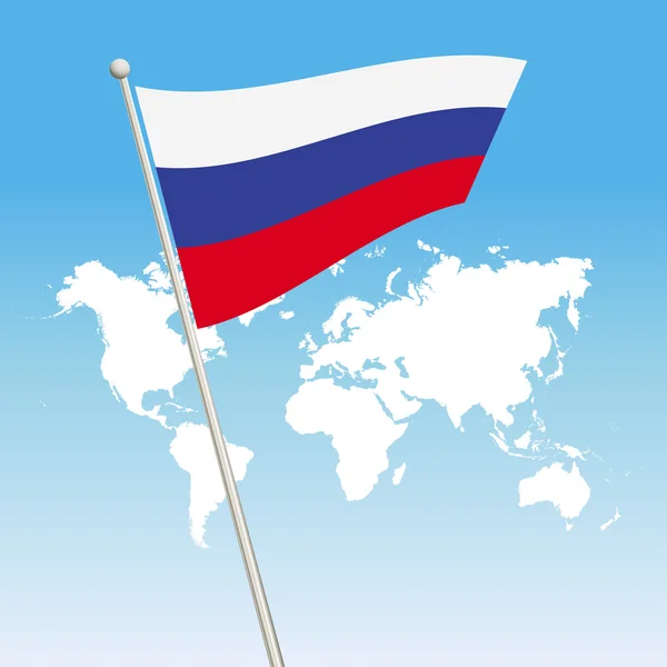 Symbol der russischen Flagge — Stockvektor