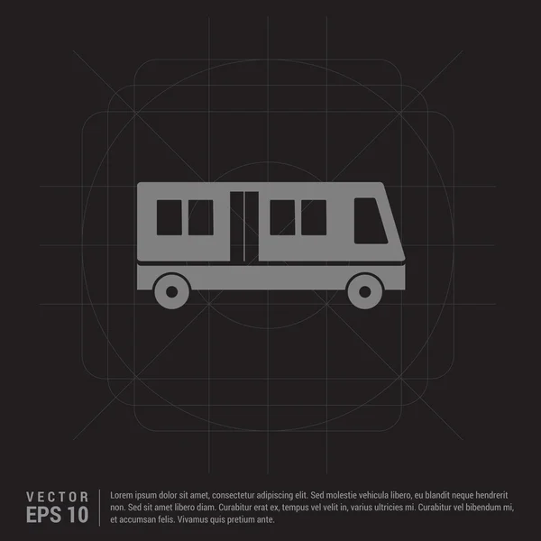 Icono del autobús de pasajeros — Vector de stock