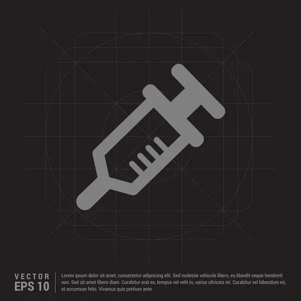 Pictogram voor medische injectie — Stockvector