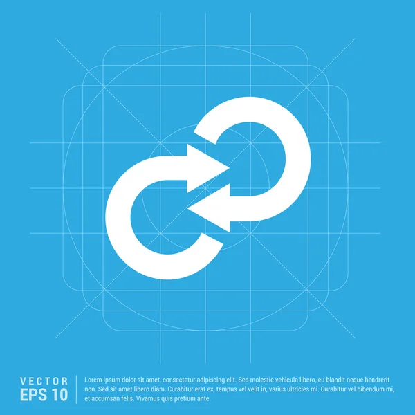 Recarregar o ícone setas —  Vetores de Stock