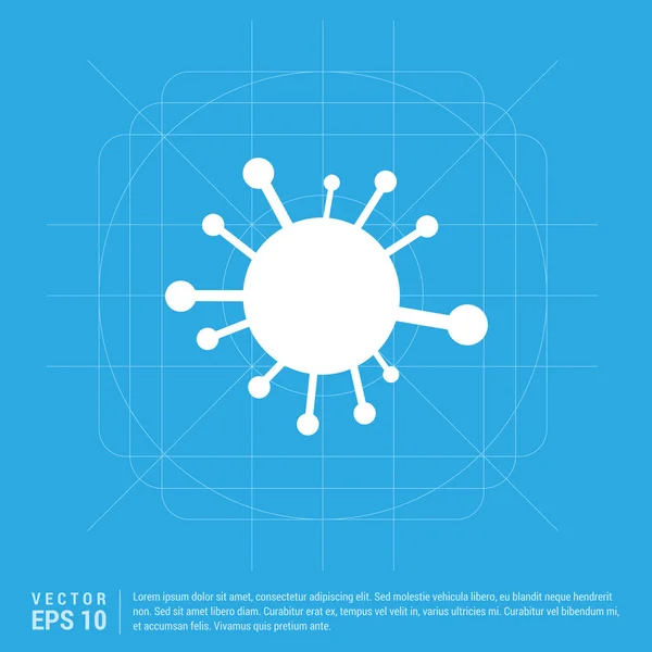 Ícone da molécula Web — Vetor de Stock
