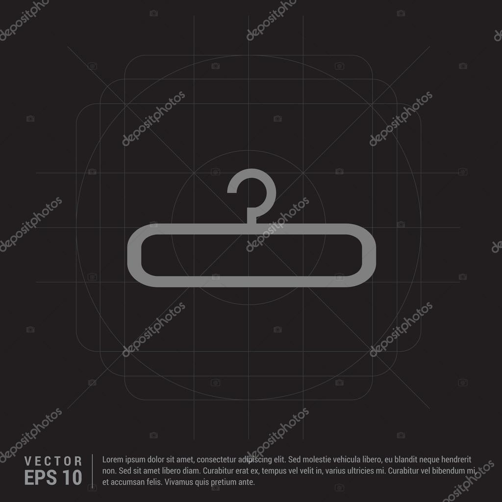 Clothing hanger icon. vector illustration