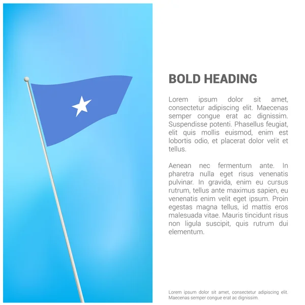 Brosur bendera Somalia - Stok Vektor