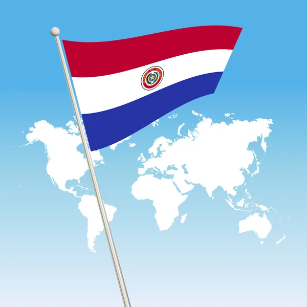 Simbolo bandiera Paraguay — Vettoriale Stock