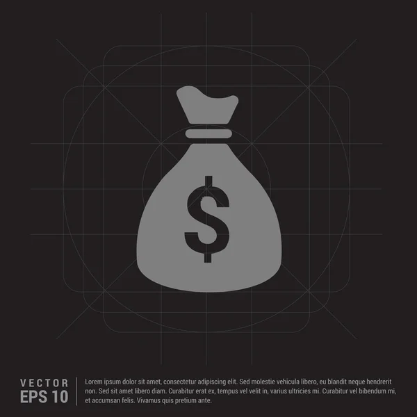 Icono de bolsa de dinero — Archivo Imágenes Vectoriales