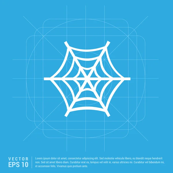 Halloween spider web icon — Stock Vector