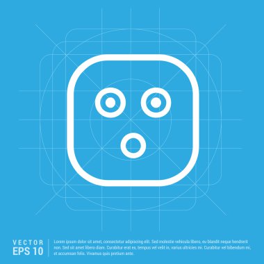 Yüz simgesi, düz piktogram tasarım