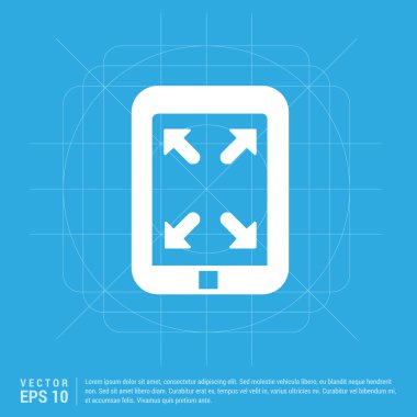 tablet pc flat icon 