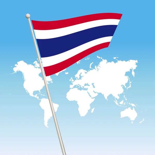 泰国国旗象征 — 图库矢量图片