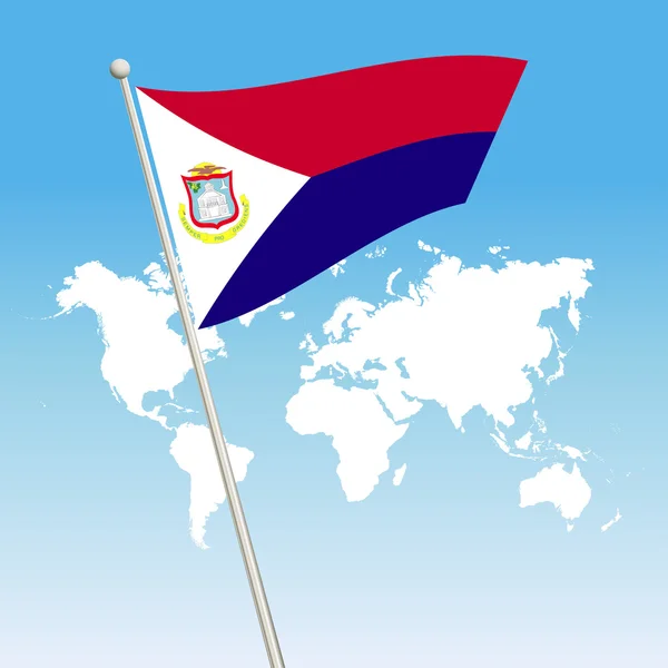 Saint Martin vlag symbool — Stockvector