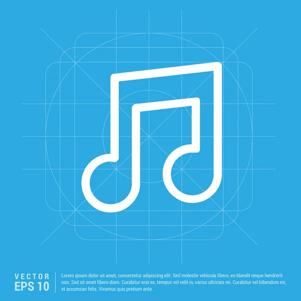 Music notes icon — Stock Vector