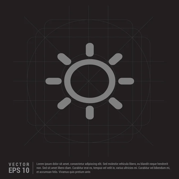 Verano sol web icono — Archivo Imágenes Vectoriales