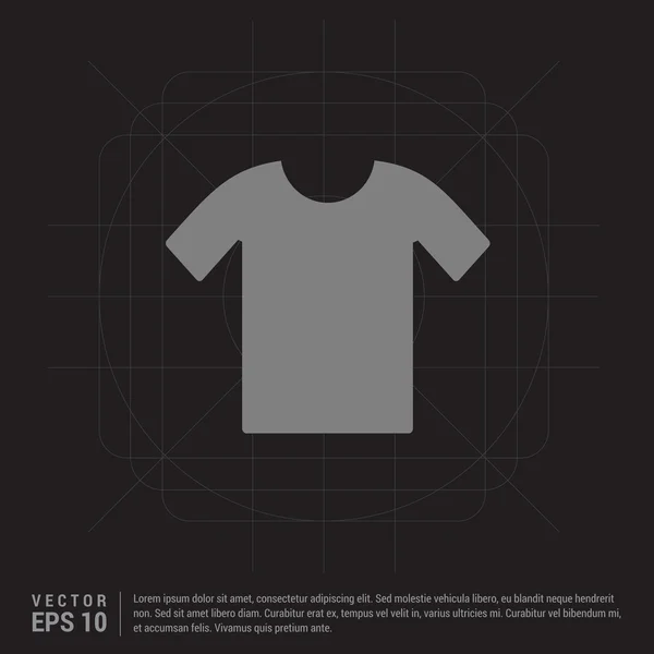 T-Shirt Icône plate — Image vectorielle