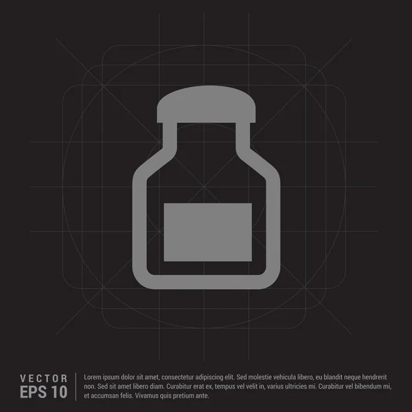 Bottle of pills icon — Stock Vector