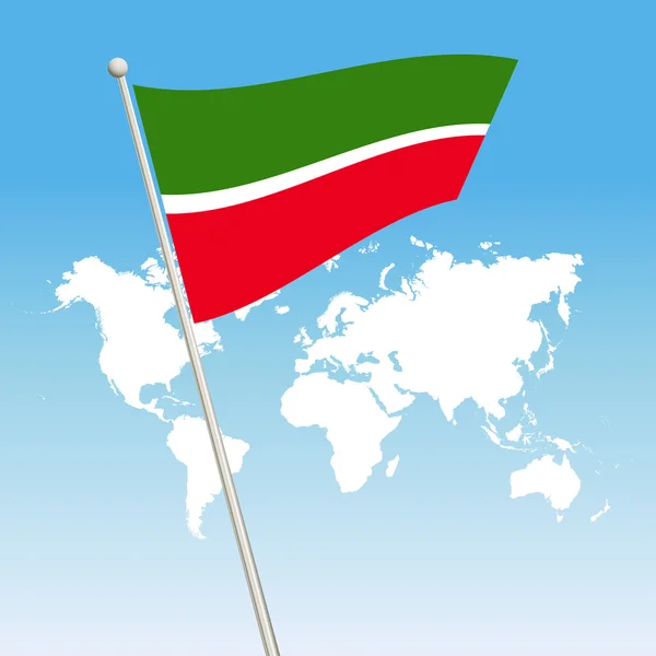 Symbol vlajky Tatarstánu — Stockový vektor