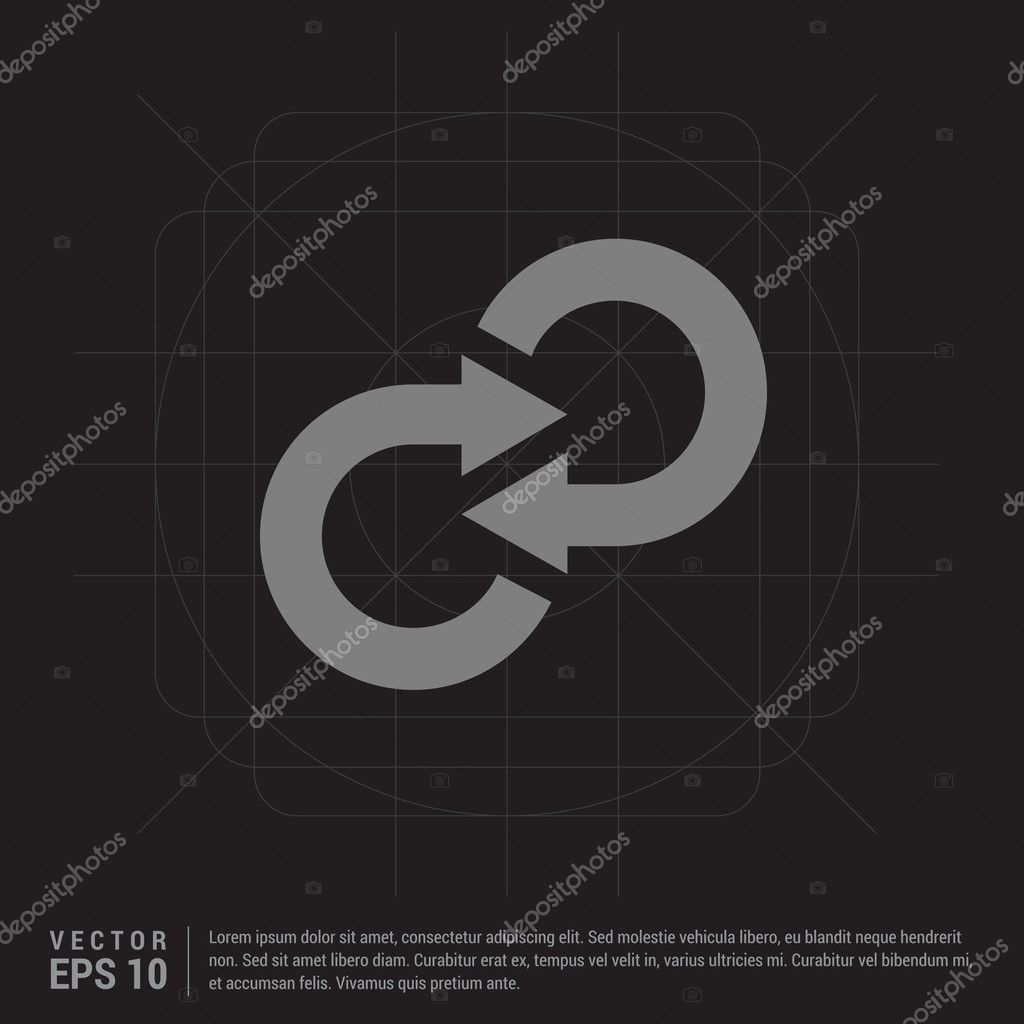 Reload arrows icon. vector illustration