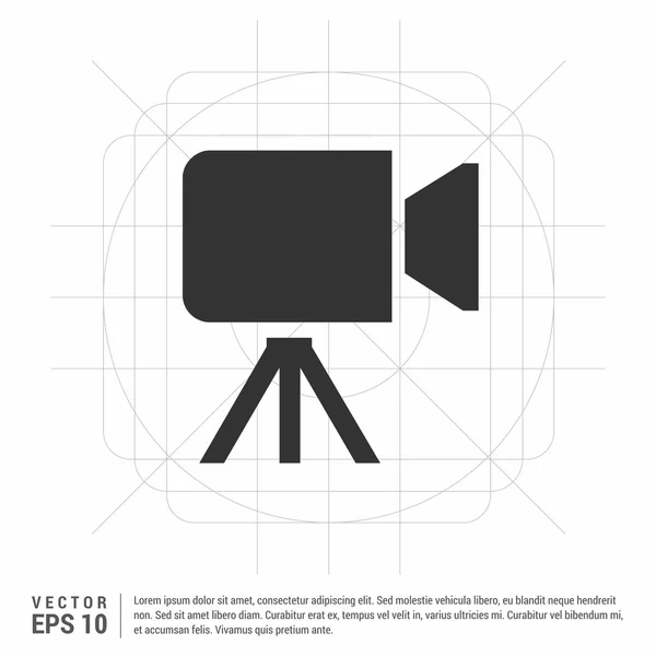 Videokamera-Symbol — Stockvektor