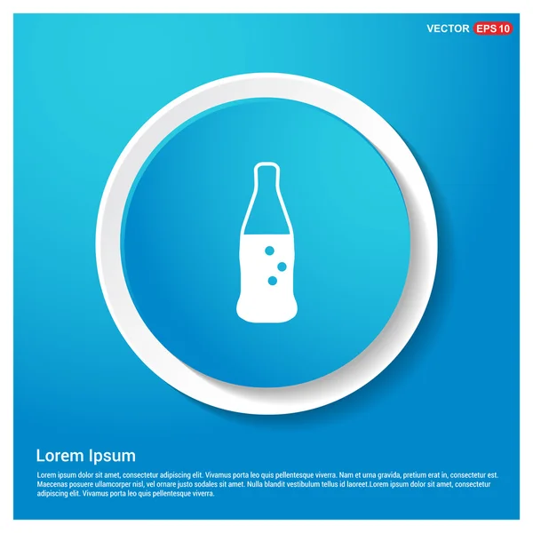 Ícone de garrafa de bebida refrigerante —  Vetores de Stock