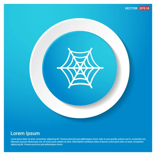Halloween araña web icono — Archivo Imágenes Vectoriales