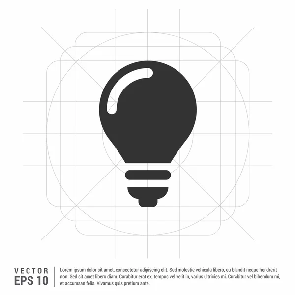 Idea bulb icon — Stock Vector