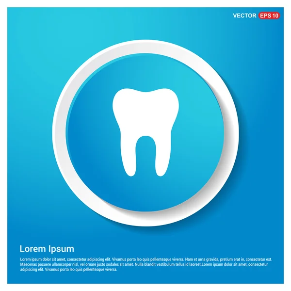 Diente, icono de la odontología — Archivo Imágenes Vectoriales