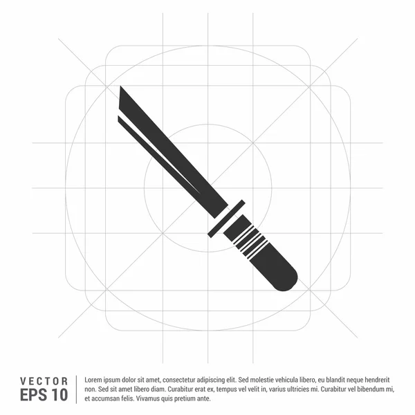 Katana zwaard pictogram — Stockvector