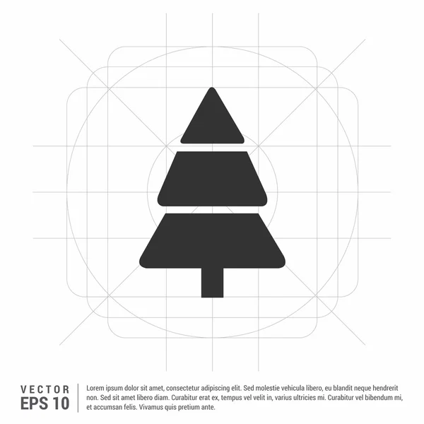 Різдвяна ялинка значок — стоковий вектор
