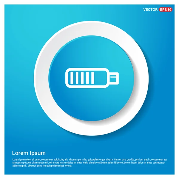 Batterij opladen pictogram — Stockvector