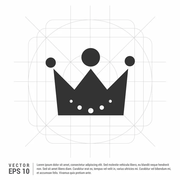 王室の王冠のアイコン — ストックベクタ