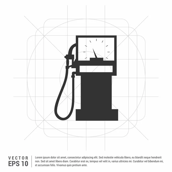 Tankstellenikone — Stockvektor