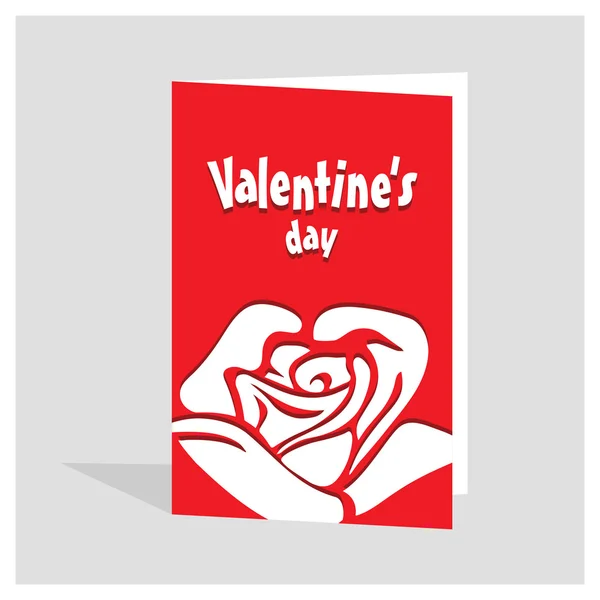 Šťastný Valentýn blahopřání — Stockový vektor