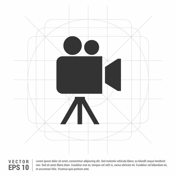 Icono de cámara de vídeo — Vector de stock