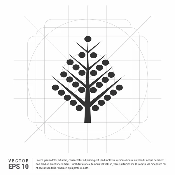 Tarjeta creativa árbol de Navidad — Vector de stock