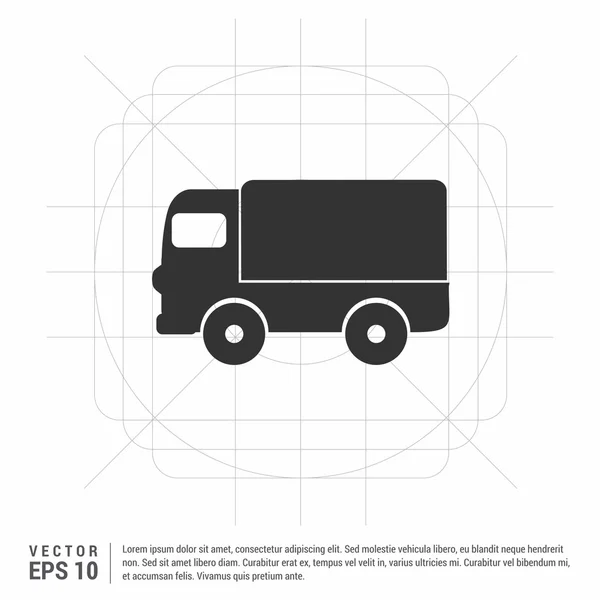 Доставка вантажівка значок — стоковий вектор