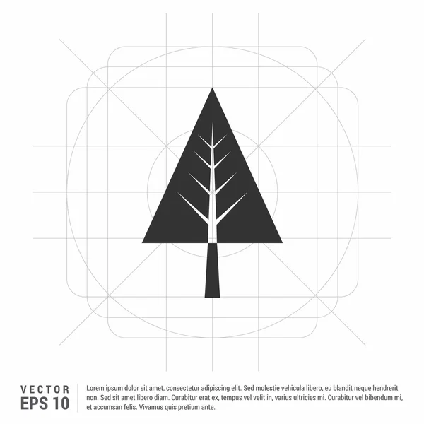 Kreative Weihnachtsbaumkarte — Stockvektor