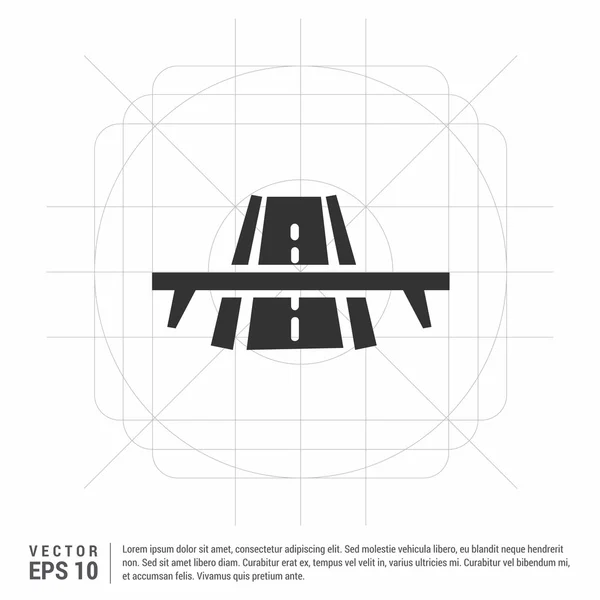 Icono de salida de carretera — Archivo Imágenes Vectoriales