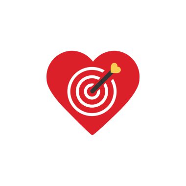 Sevgililer işareti kalp. 