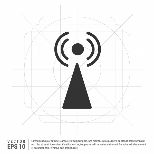 Icono de antena Wifi — Archivo Imágenes Vectoriales