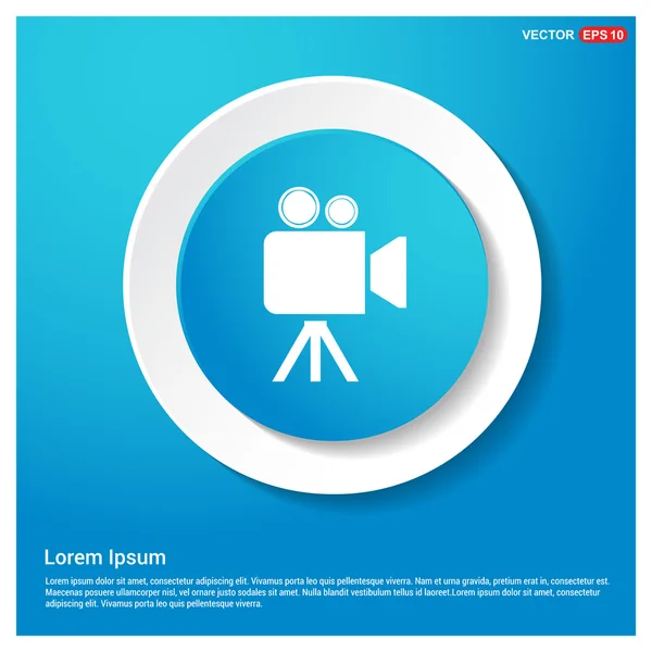 Icono de cámara de vídeo — Vector de stock
