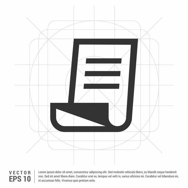 Icono del documento de texto — Vector de stock