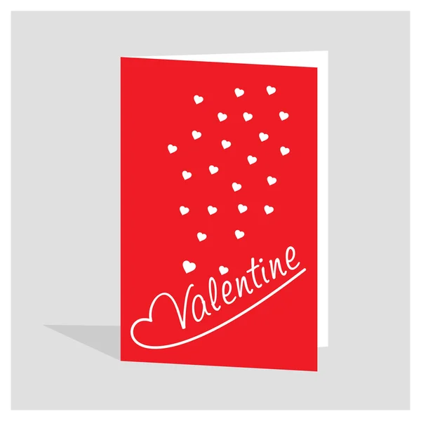 Glückliche Valentinstag Grußkarte — Stockvektor