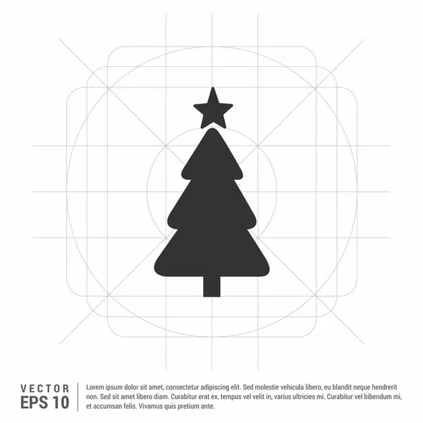 Christbaumsymbol — Stockvektor