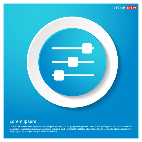 Sound-Einstellungen Equalizer-Symbol — Stockvektor