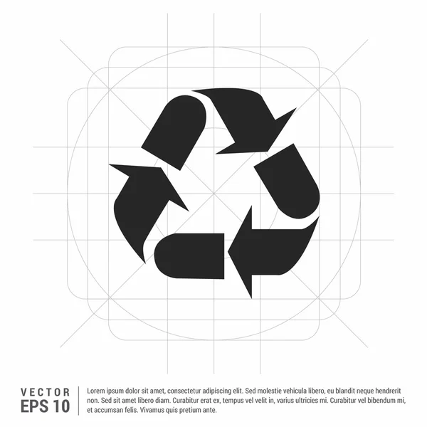 Recycler, icône écologique — Image vectorielle