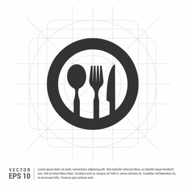 Çatal, bıçak, kaşık simgesi