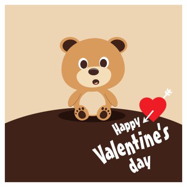 Sevgiliye arka plan ile oyuncak ayı